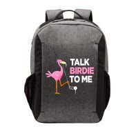 Flamingo Playing Golf Talk Birdie To Me Pun Funny Vector Backpack