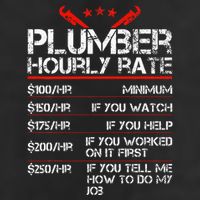 Funny Plumber Gifts Plumber Hourly Labor Rates Plumber Cool Comfort Performance Bucket Hat
