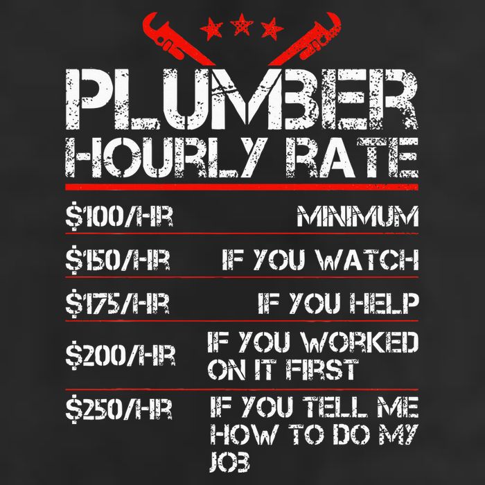 Funny Plumber Gifts Plumber Hourly Labor Rates Plumber Cool Comfort Performance Bucket Hat