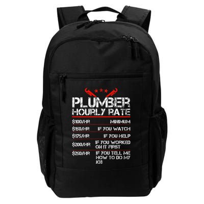 Funny Plumber Gifts Plumber Hourly Labor Rates Plumber Backpack