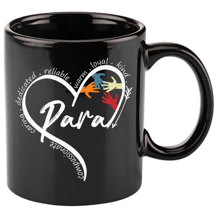 Funny Paraprofessional Graphic Tees Tops Back To School Art 11oz C Handle Ceramic Mug