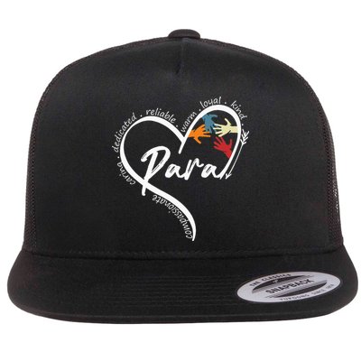 Funny Paraprofessional Graphic Tees Tops Back To School Art Flatbill Hat
