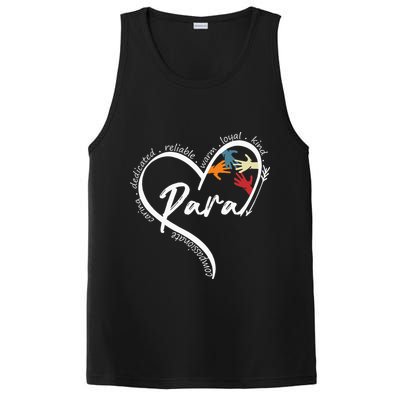 Funny Paraprofessional Graphic Tees Tops Back To School Art PosiCharge Competitor Tank