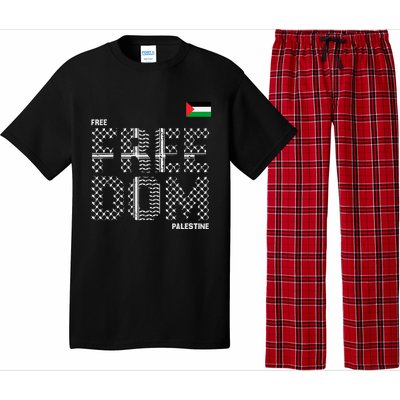 Free Palestine Gaza Flag Arabic Freedom For Palestinians Pajama Set