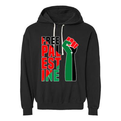 Free Palestine Gaza Flag Arabic Freedom For Palestinians Gift Garment-Dyed Fleece Hoodie