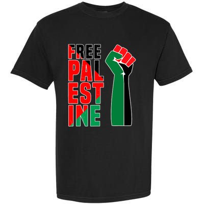 Free Palestine Gaza Flag Arabic Freedom For Palestinians Gift Garment-Dyed Heavyweight T-Shirt