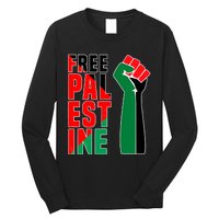 Free Palestine Gaza Flag Arabic Freedom For Palestinians Gift Long Sleeve Shirt