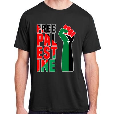 Free Palestine Gaza Flag Arabic Freedom For Palestinians Gift Adult ChromaSoft Performance T-Shirt