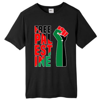 Free Palestine Gaza Flag Arabic Freedom For Palestinians Gift Tall Fusion ChromaSoft Performance T-Shirt