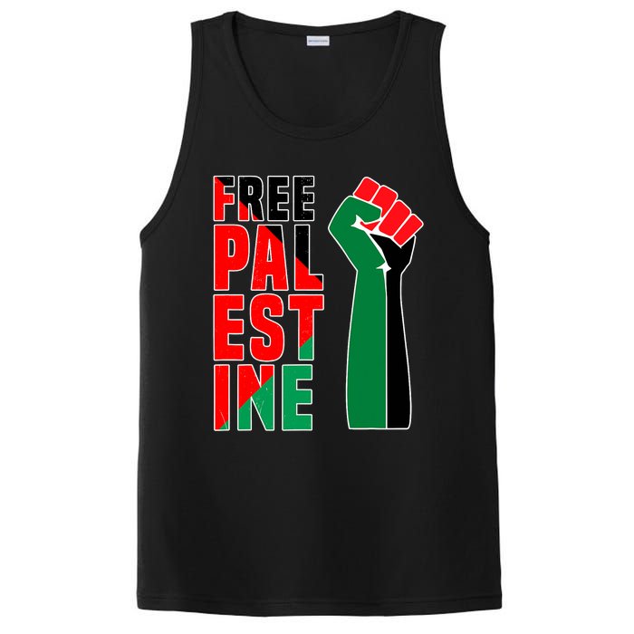 Free Palestine Gaza Flag Arabic Freedom For Palestinians Gift PosiCharge Competitor Tank