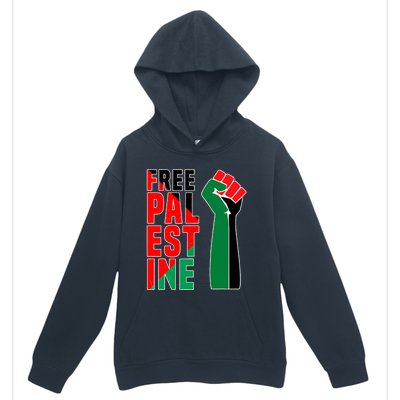 Free Palestine Gaza Flag Arabic Freedom For Palestinians Gift Urban Pullover Hoodie