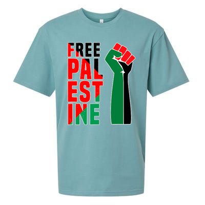 Free Palestine Gaza Flag Arabic Freedom For Palestinians Gift Sueded Cloud Jersey T-Shirt