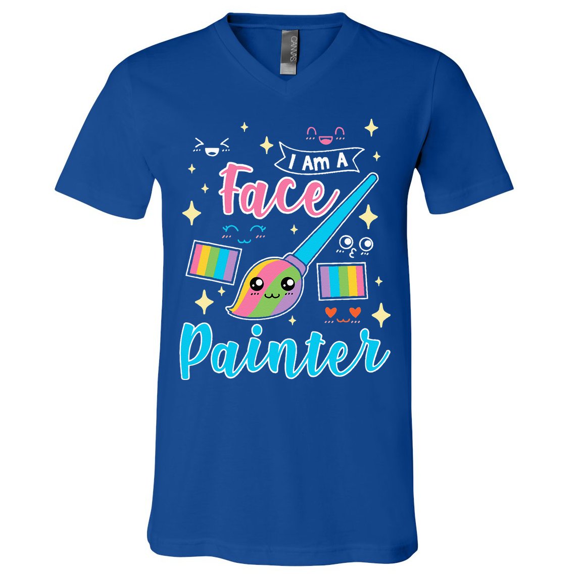 Face Painter Gift For Makeup Artist V-Neck T-Shirt