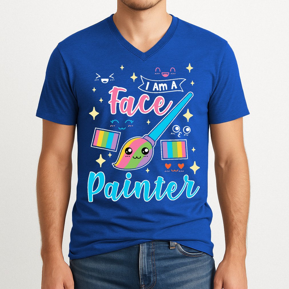 Face Painter Gift For Makeup Artist V-Neck T-Shirt