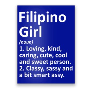 Filipino Philippines Gift Funny Country Roots Descent Gift Poster