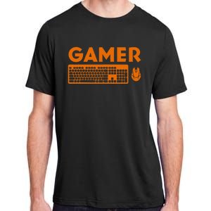 Funny Pc Gamer Keyboard Video Computer Gaming Lovers Outfit Adult ChromaSoft Performance T-Shirt