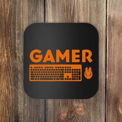 Funny Pc Gamer Keyboard Video Computer Gaming Lovers Outfit Coaster