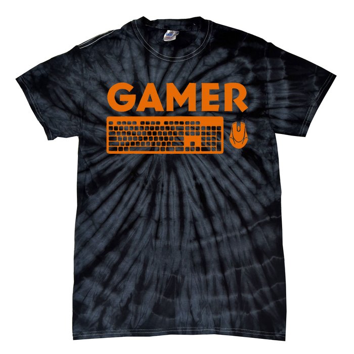 Funny Pc Gamer Keyboard Video Computer Gaming Lovers Outfit Tie-Dye T-Shirt