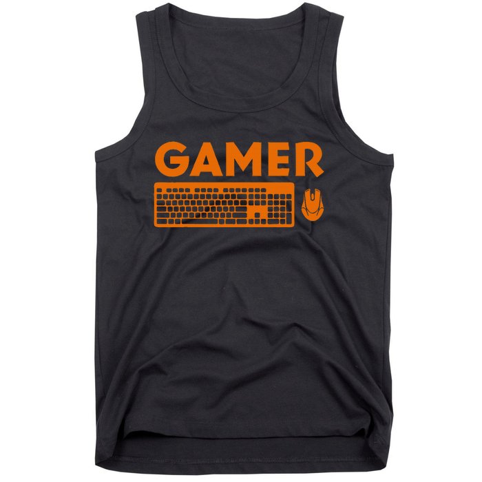 Funny Pc Gamer Keyboard Video Computer Gaming Lovers Outfit Tank Top