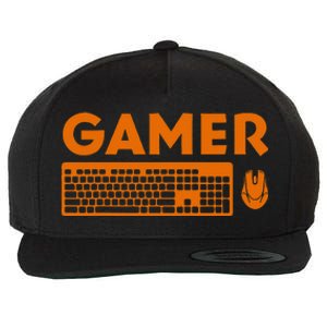 Funny Pc Gamer Keyboard Video Computer Gaming Lovers Outfit Wool Snapback Cap