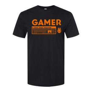 Funny Pc Gamer Keyboard Video Computer Gaming Lovers Outfit Softstyle CVC T-Shirt