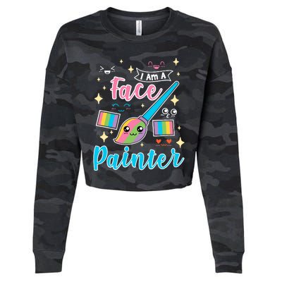 Face Painter Gift For Makeup Artist Cropped Pullover Crew