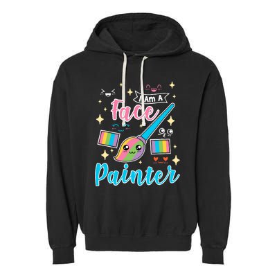 Face Painter Gift For Makeup Artist Garment-Dyed Fleece Hoodie