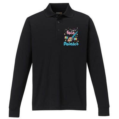 Face Painter Gift For Makeup Artist Performance Long Sleeve Polo