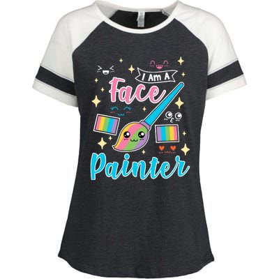 Face Painter Gift For Makeup Artist Enza Ladies Jersey Colorblock Tee