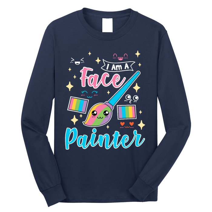 Face Painter Gift For Makeup Artist Long Sleeve Shirt