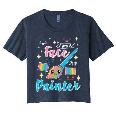 Face Painter Gift For Makeup Artist Women's Crop Top Tee