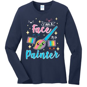 Face Painter Gift For Makeup Artist Ladies Long Sleeve Shirt