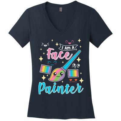 Face Painter Gift For Makeup Artist Women's V-Neck T-Shirt