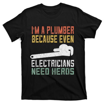 Funny Plumber Gifts For Retro Plumbing T-Shirt