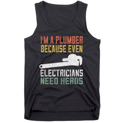 Funny Plumber Gifts For Retro Plumbing Tank Top