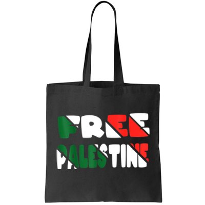 Free Palestine Gaza Palestinian Flag Tote Bag