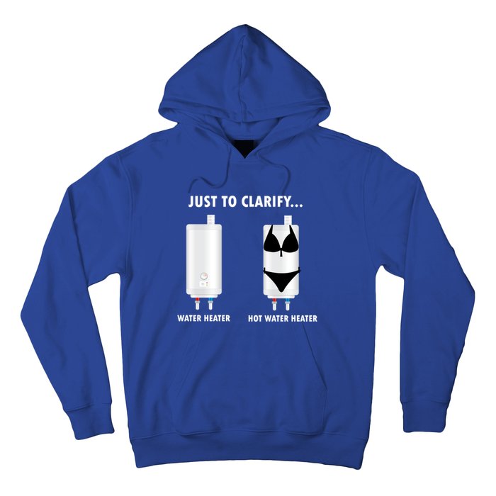 Funny Plumber Hot Water Heater Plumbing Dad Joke Gift Hoodie