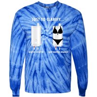 Funny Plumber Hot Water Heater Plumbing Dad Joke Gift Tie-Dye Long Sleeve Shirt