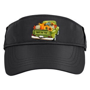 Fall Pumpkin Harvest Time Old Pickup Farm Truck Thanksgiving Adult Drive Performance Visor