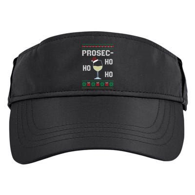 Funny Prosec Ho Ho Ho Christmas Prosecco Santa Hat Wine Gift Adult Drive Performance Visor