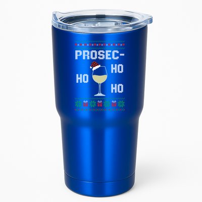 Funny Prosec Ho Ho Ho Christmas Prosecco Santa Hat Wine Gift Tumbler