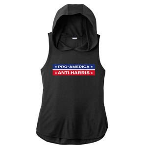 Fkh Political Humor F Kamala Harris Conservative Republican Ladies PosiCharge Tri-Blend Wicking Draft Hoodie Tank