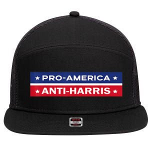 Fkh Political Humor F Kamala Harris Conservative Republican 7 Panel Mesh Trucker Snapback Hat