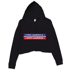 Fkh Political Humor F Kamala Harris Conservative Republican Crop Fleece Hoodie