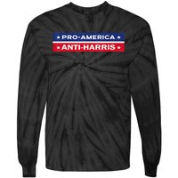 Fkh Political Humor F Kamala Harris Conservative Republican Tie-Dye Long Sleeve Shirt