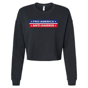 Fkh Political Humor F Kamala Harris Conservative Republican Cropped Pullover Crew