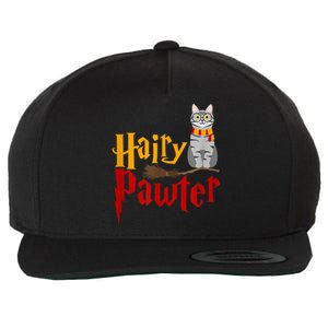 FUNNY Pun Hairy Pawter WiIzard Gift For Cat Lovers Wool Snapback Cap