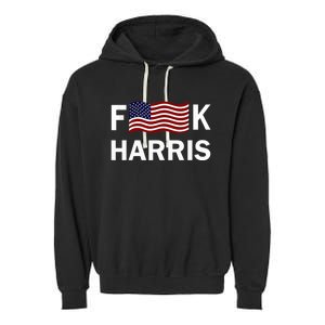 Fkh Political Humor F Kamala Harris Conservative Republican Garment-Dyed Fleece Hoodie