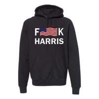 Fkh Political Humor F Kamala Harris Conservative Republican Premium Hoodie