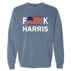 Fkh Political Humor F Kamala Harris Conservative Republican Garment-Dyed Sweatshirt